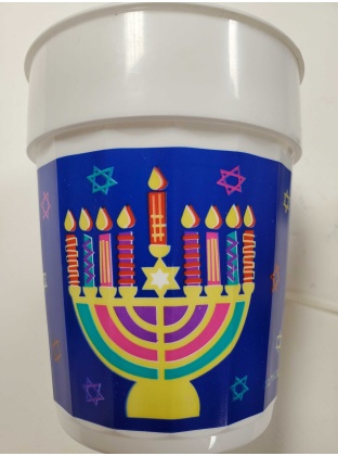 Amscan Menorah Plastic Hanukkah Cup