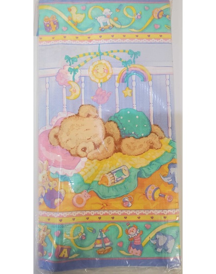 Amscan Tablecover Baby Bear in Crib - Infant