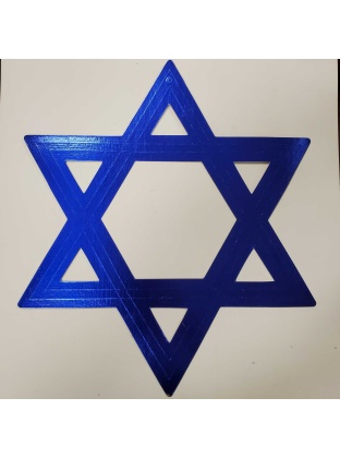 Blue Jewish Star of David