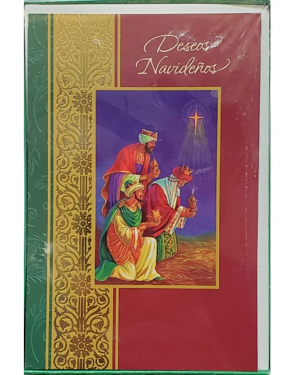 Carlton Cards - Santa's Workbench Deseos Navideños Cards - 18 count