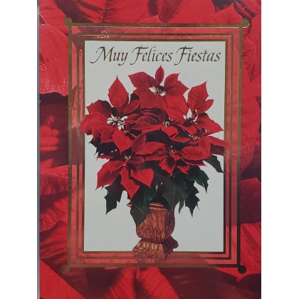 Carlton Cards - Santa's Workbench Muy Felices Fiestas Cards - 18 count
