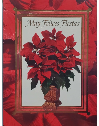 Carlton Cards - Santa's Workbench Muy Felices Fiestas Cards - 18 count