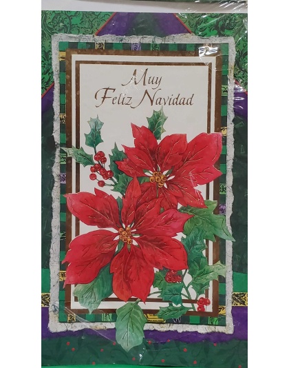 Carlton Cards - Santa's Workbench Muy Feliz Navidad Cards - 18 count