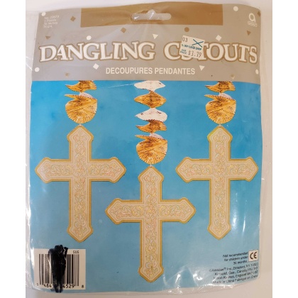 Christening Crosses Dangling Cutouts