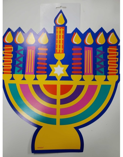 Menorah Cardboard Decoration