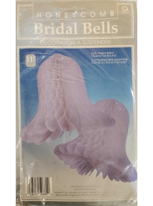 Purple Honeycomb Bridal Bells