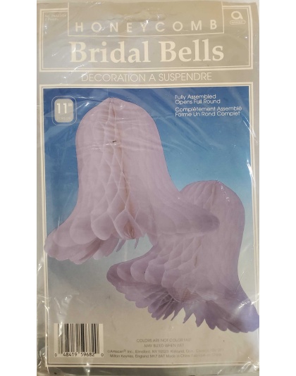 Purple Honeycomb Bridal Bells