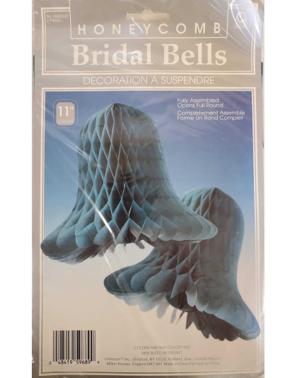 Teal Honeycomb Bridal Bells