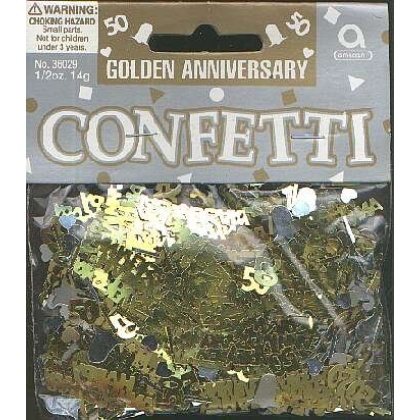 50th GOLDEN ANNIVERSARY confetti