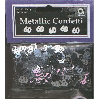 60 Metallic confetti