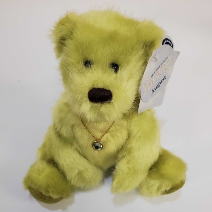 August Peg Birthstone Bear