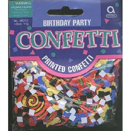 BIRTHDAY PARTY confetti