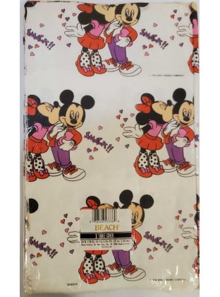 Beach Mickey and Minnie Mouse Valentine's Tablecover