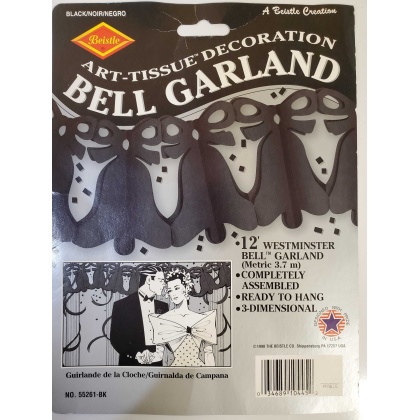 Black Westminster Bell Garland