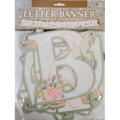 Bridal Shower Large Letter Banner