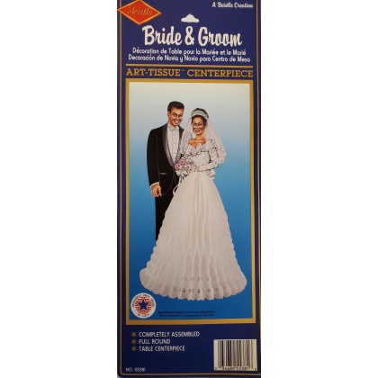 Bride & Groom Art Tissue Centerpiece