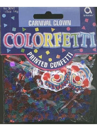 CARNIVAL CLOWN confetti