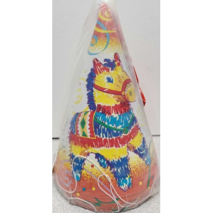 Contempo Colours Pinata Celebration Party Hats - 8 count