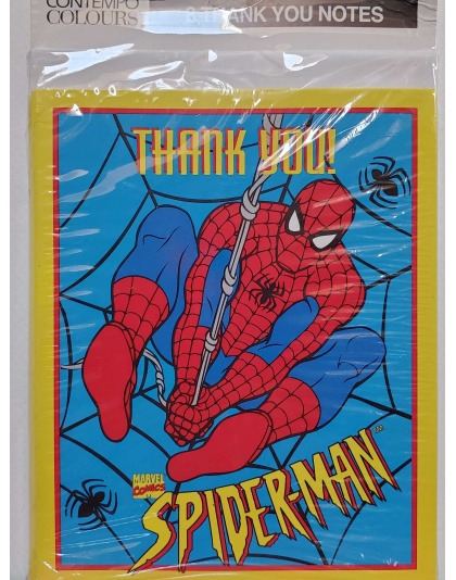 Contempo Colours Spiderman Thank You Cards - 8 Count