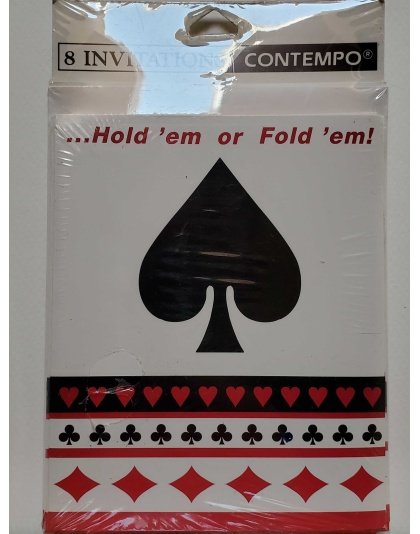 Contempo Hold 'em or Fold 'em Poker Invitations - 8 Count