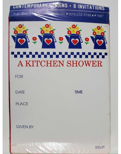 Contemporary Designs Kitchen Shower Invitations - 8 count