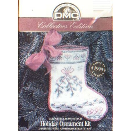 DMC collectors edition, Holiday Ornament kit, 5 inchx6 inch, 1999 series CrossStitch kit