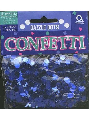 Dazzle dots - BLUE confetti