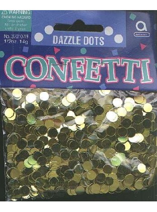 Dazzle dots - GOLD confetti