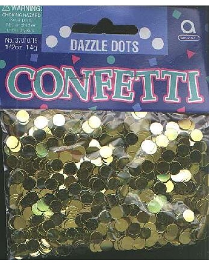 Dazzle dots - GOLD confetti