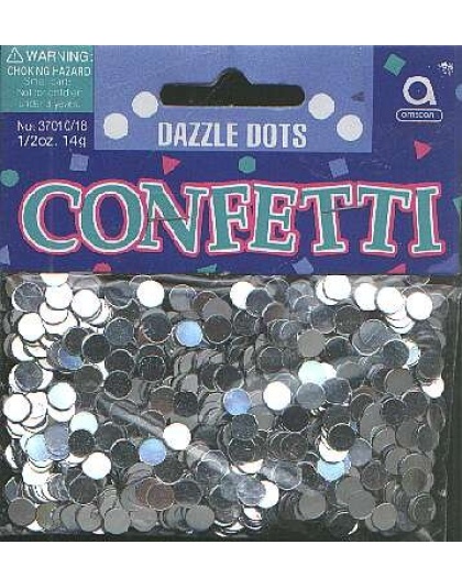 Dazzle dots - SILVER confetti