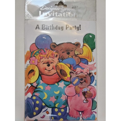 Designer Greetings A Birthday Party For Small Child Invitations - 8 count