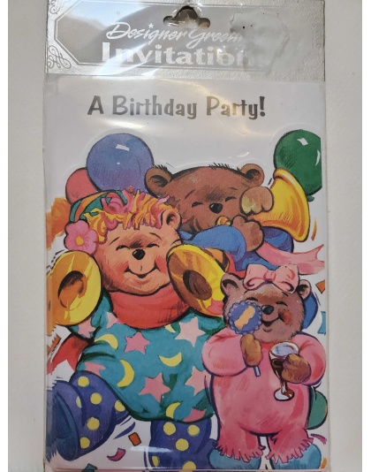 Designer Greetings A Birthday Party For Small Child Invitations - 8 count