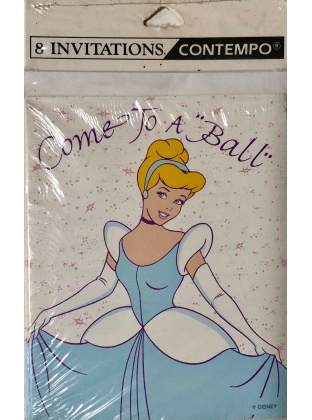 Disney Contempo Cinderella Invitations - 8 Pack