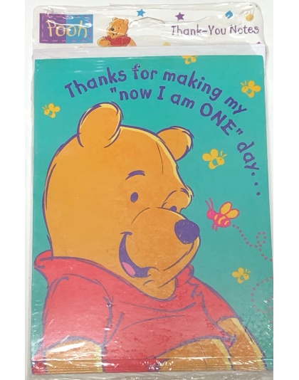 Disney Pooh Thank-You Notes - 8 Pack