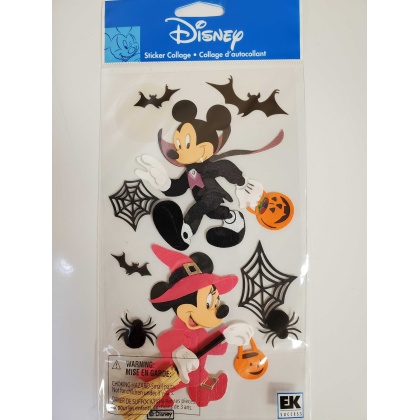 Disney Sticker Collage - Mickey and Minnie Halloween