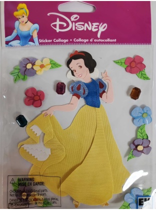 Disney Sticker Collage - Snowwhite Flower