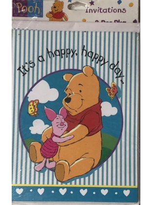 Disney Winnie the Pooh Invitations - 8 Pack