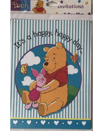 Disney Winnie the Pooh Invitations - 8 Pack