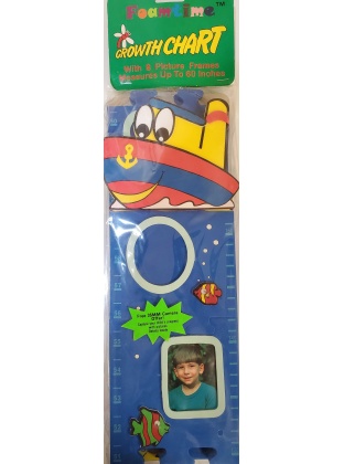 Foamtime Growth Chart Blue Boat