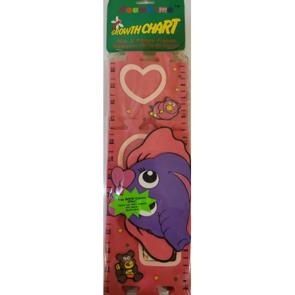 Foamtime Growth Chart Pink Elephant