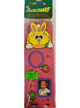 Foamtime Growth Chart Pink Rabbit