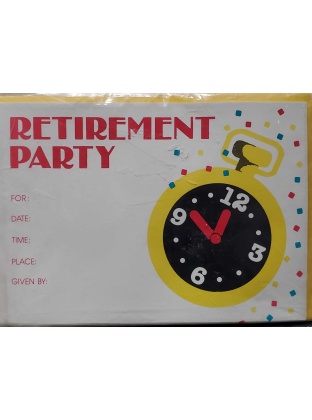 Francis Meyer Retirement Party Invitations - 8 count