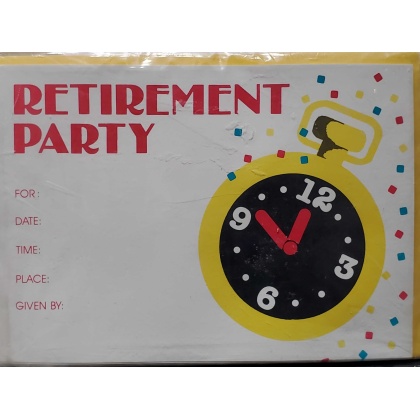 Francis Meyer Retirement Party Invitations - 8 count