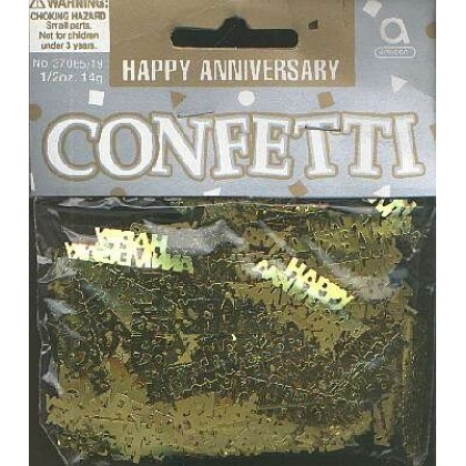 HAPPY ANNIVERSARY confetti