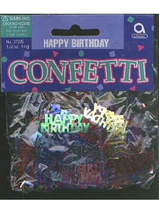 HAPPY BIRTHDAY confetti