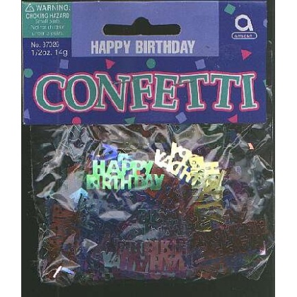 HAPPY BIRTHDAY confetti