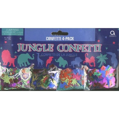 JUNGLE Confetti 4 pack