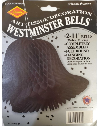 Large Black Westminster Bells