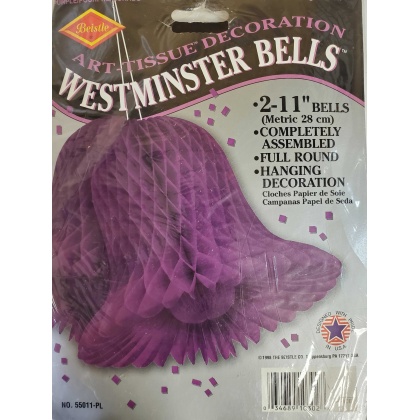 Large Purple Westminster Bells