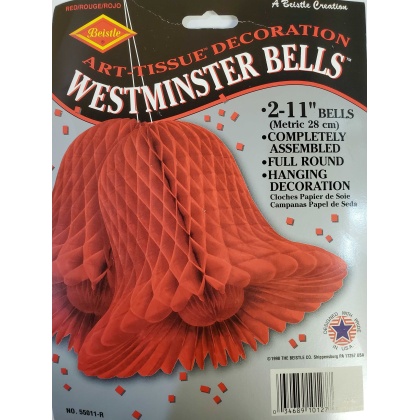 Large Red Westminster Bells